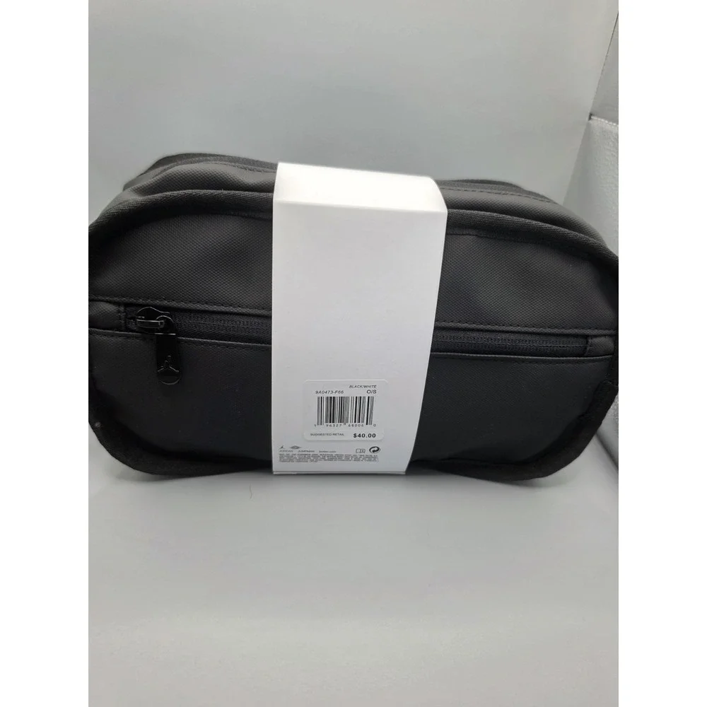 Jordan Travel Dopp Kit Toiletry Bag Black Red Jumpman Logo NWT 9A0473
